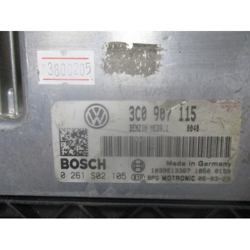 Volkswagen Passat 2.0 Motor Beyni 0261S02105 3C0907115