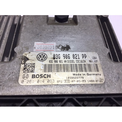 Volkswagen Golf 2.0 Motor Beyni EDC16U34 0281014063 03G906021PP