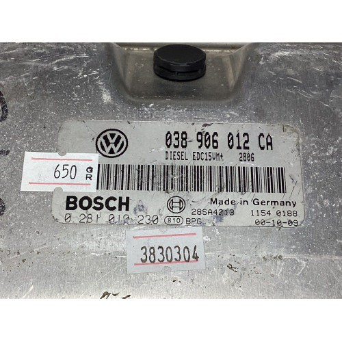 Seat Leon Toledo 1.9 Motor Beyni 038906012CA 0281010230 EDC15VM+