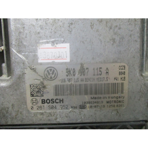 Volkswagen 2.0 Motor Beyni 0261S04952 5K0907115A