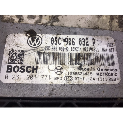 Volkswagen Golf 1.4 Motor Beyni MED17.5.1 0261201771 03C906032P