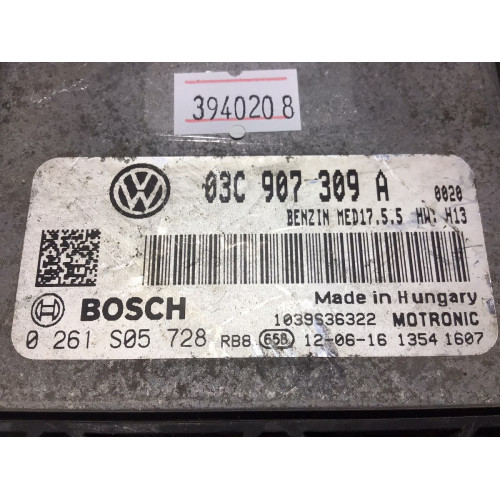 Volkswagen Golf 6 1.4 Motor Beyni 0261S05728 03C907309A