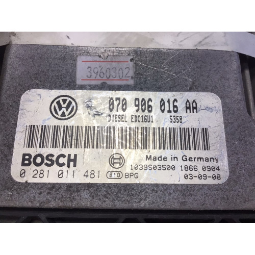 Volkswagen Touareg 5.0 V10 Motor Beyni 0281011481 070906016AA