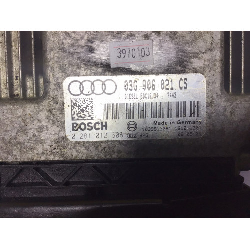 Audi A3 1.9 TDI Motor Beyni 03G906021CS 0281012608 EDC16U34