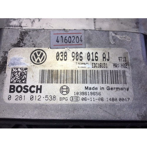 Volkswagen Transporter 1.9 Motor Beyni 0281012538 038906016AJ