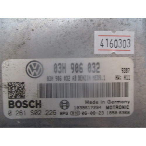 Volkswagen Passat V6 3.2 Motor Beyni 0261S02226 03H906032 MED9.1 