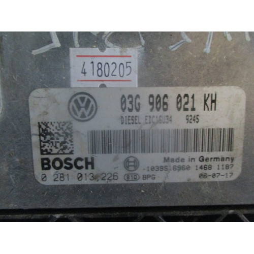 Volkswagen Golf 1.9 Motor Beyni EDC16U34 0281013226 03G906021KH