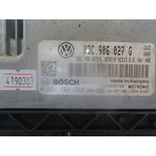 Volkswagen Golf Motor Beyni MED17.5.5 03C906027G 0261S04348