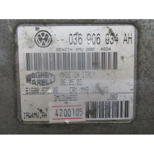Seat Ibiza 1.4 Motor Beyni 036906034AH IAW4MV.AH