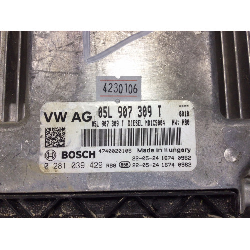 Audi A6 Motor Beyni 0281039429 05L907309T MD1CS004