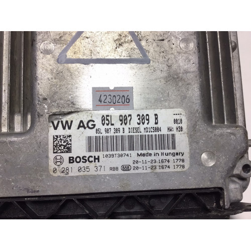 Audi A4 A5 A6 2.0TDI Motor Beyni 0281035371 05L907309B MD1CS004