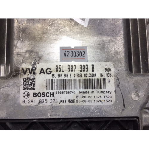 Audi A4 A5 A6 2.0TDI Motor Beyni 0281035371 05L907309B MD1CS004