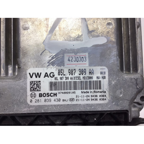 Audi A6 2.0TDI Motor Beyni 0281039430 05L907309AA MD1CS004