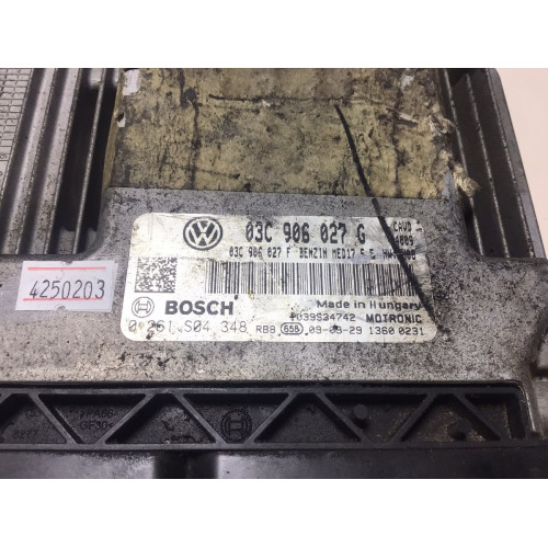 Volkswagen Scirocco Golf 1.4 Motor Beyni 0261S04348 03C906027G MED17.5.5