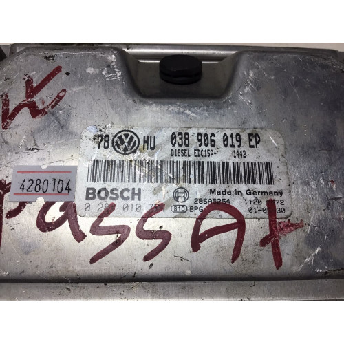Volkswagen Passat 1.9 Motor Beyni 0281010701 038906019EP EDC15P+