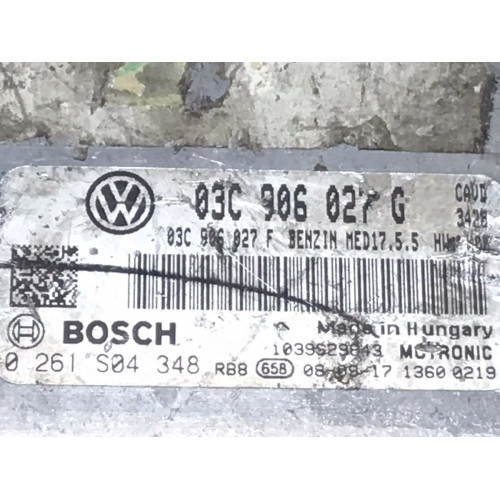 Volkswagen Scirocco Golf 1.4 Motor Beyni 0261S04348 03C906027G MED17.5.5