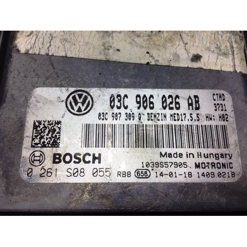 Volkswagen Golf Jetta Scirocco Motor Beyni 0261S08055 03C906026AB 03C907309Q