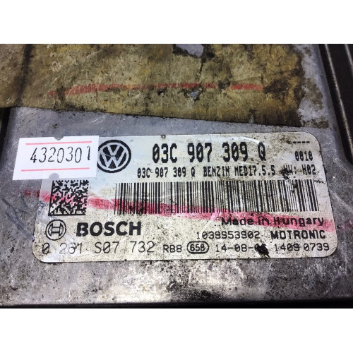 Volkswagen Tiguan Passat 1.4 Motor Beyni 0261S07732 03C907309Q
