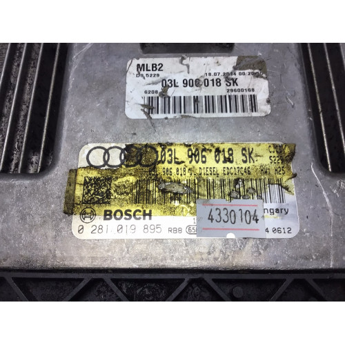 Audi A4 2.0 Motor Beyni 0281019895 03L906018SK