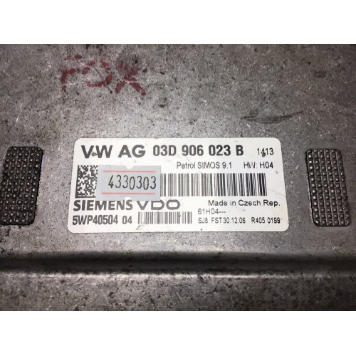 Volkswagen Fox Polo 1.2 Motor Beyni SIMOS9.1 5WP4050404 03D906023B