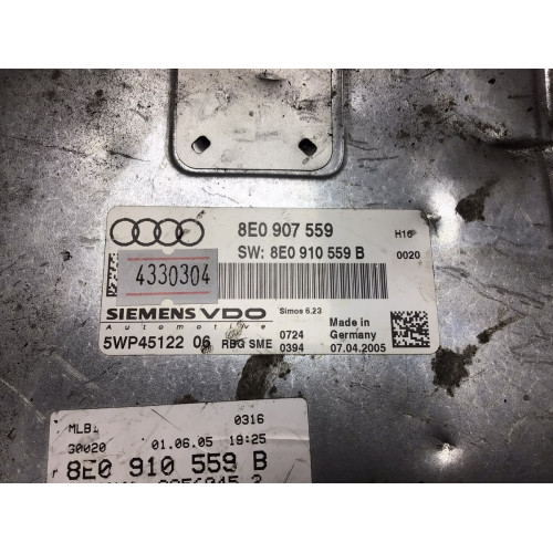 Audi A4 Motor Beyni 8E0907559 8E0910559B 5WP4512206 Simos6.23