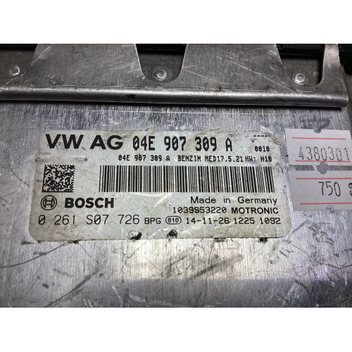 Volkswagen Golf Polo 1.2 Motor Beyni 0261S07726 04E907309A