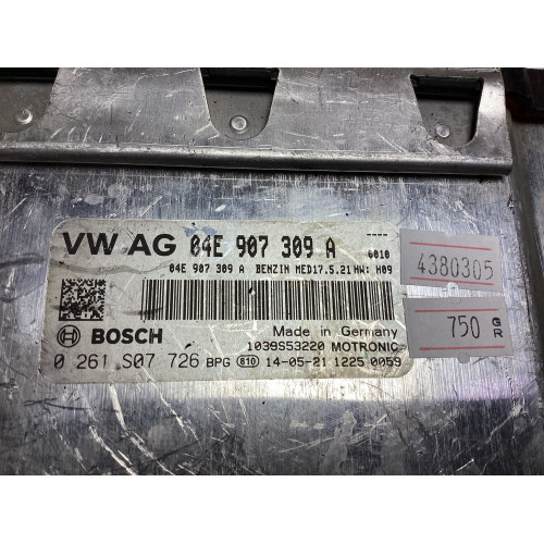 Volkswagen Golf Polo 1.2 Motor Beyni 0261S07726 04E907309A