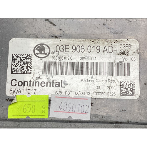 Skoda Fabia 1.2 Motor Beyni 03E906019AD 03E906019C 5WA11017 SIMOS11.1