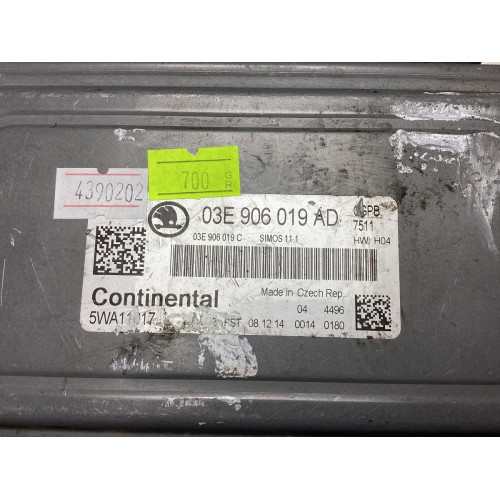 Skoda Fabia 1.2 Motor Beyni 03E906019AD 03E906019C 5WA11017 SIMOS11.1