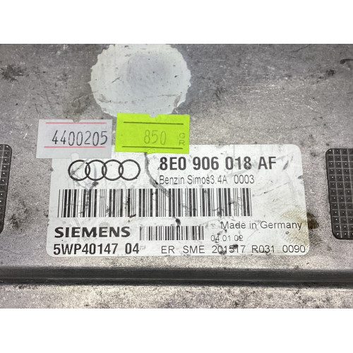 Audi A4 1.6 Motor Beyni 8E0906018AF 5WP4014704 Simos3.4A