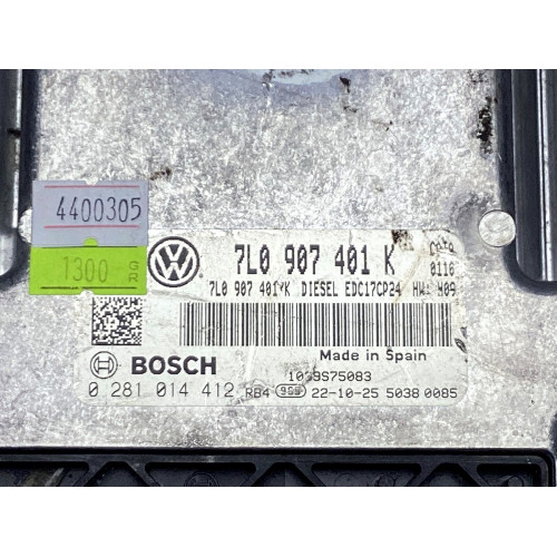 Volkswagen Touareg Motor Beyni 7L0907401K 0281014412 EDC17CP24