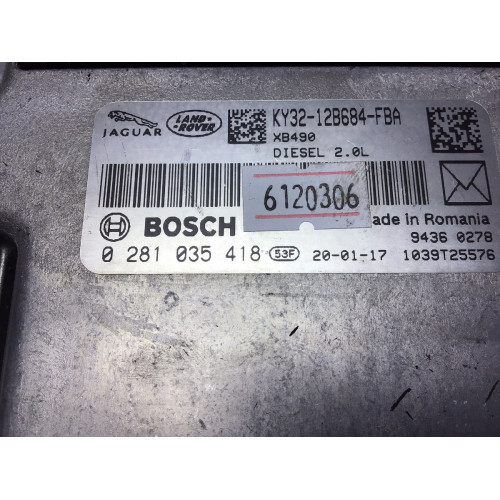 Range Rover Evoque 2.0 Motor Beyni 0281035418 KY32-12B684-FBA MEDC17.9