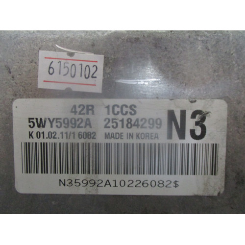 Chevrolet Aveo Motor Beyni 5WY5992A 25184299
