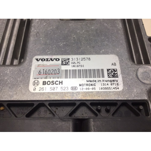Volvo S60 S80 1.6 Motor Beyni 0261S07523 31312578