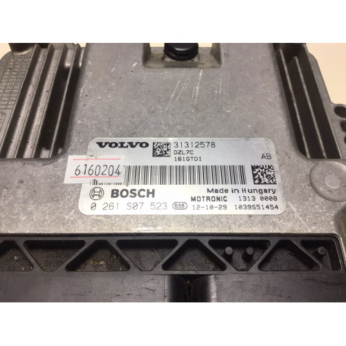 Volvo S60 S80 1.6 Motor Beyni 0261S07523 31312578