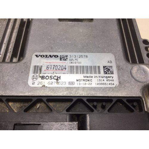 Volvo S60 S80 1.6 Motor Beyni 0261S07523 31312578