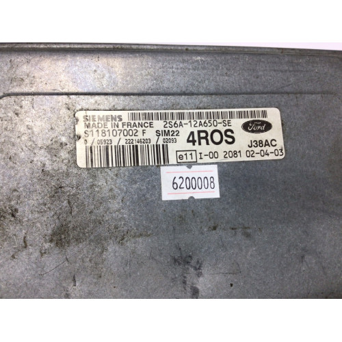 Ford Fiesta 1.4 Motor Beyni SIM22 S118107002F 2S6A-12A650-SE 4ROS