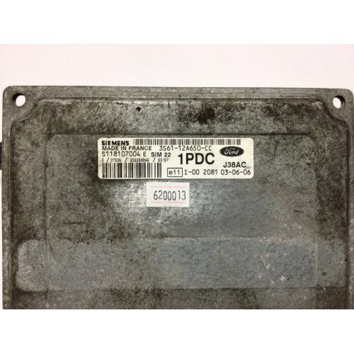 Ford Fiesta 1.2 Motor Beyni SIM22 S118107004E 3S61-12A650-CC 1PDC