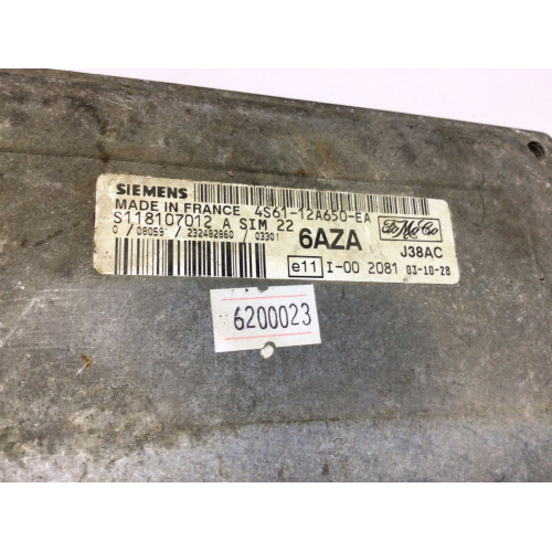 Ford Fiesta MK6 Motor Beyni SIM22 S118107012A 4S61-12A650-EA