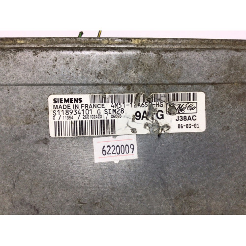 Ford Focus Motor Beyni SIM28 S118934101G 4M51-12A650-HG