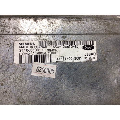 Ford Ka Motor Beyni S118685001E SIM24 1S5X-12A650-BD