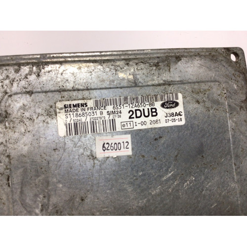 Ford Ka Motor Beyni S118685031B SIM24 6S51-12A650BB