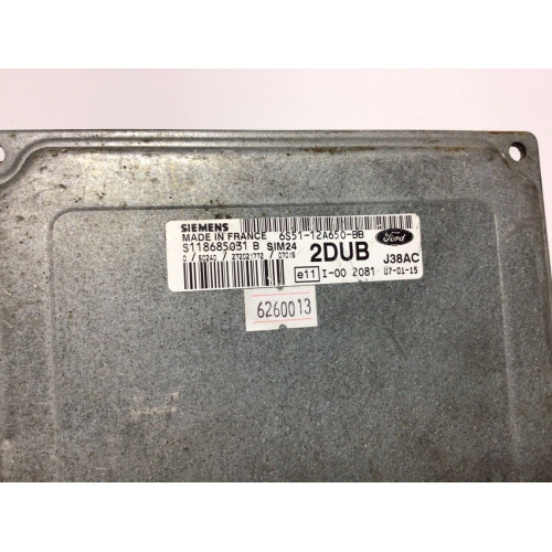 Ford Ka Motor Beyni S118685031B SIM24 6S51-12A650BB
