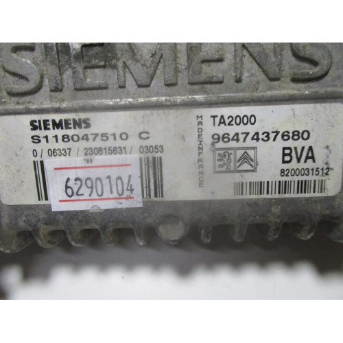 Citroen C5  Şanzıman Beyni S118047510C 9647437680 TA2000