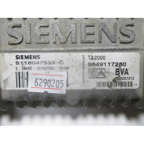 Peugeot 206 Şanzıman Beyni S118047533C 9649117280 TA2000