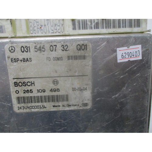 Mercedes W208 Esp Bas Beyni 0265109498 0315450732