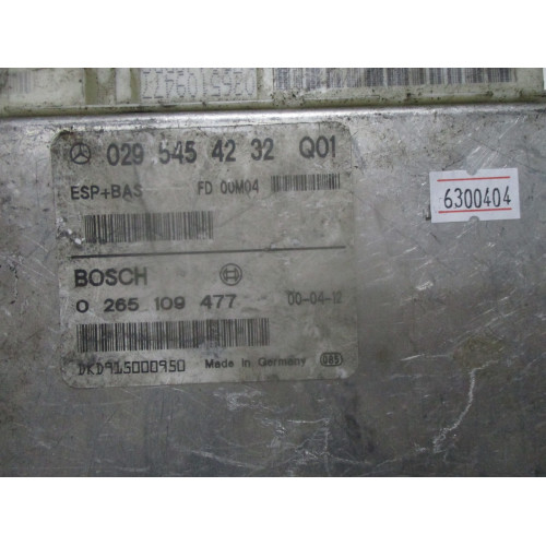 Mercedes W168 A160 Esp Bas Beyni 0265109477 0295454232