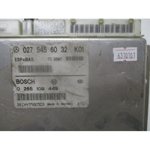 Mercedes W168 Esp Bas Beyni 0265109449 0275456032