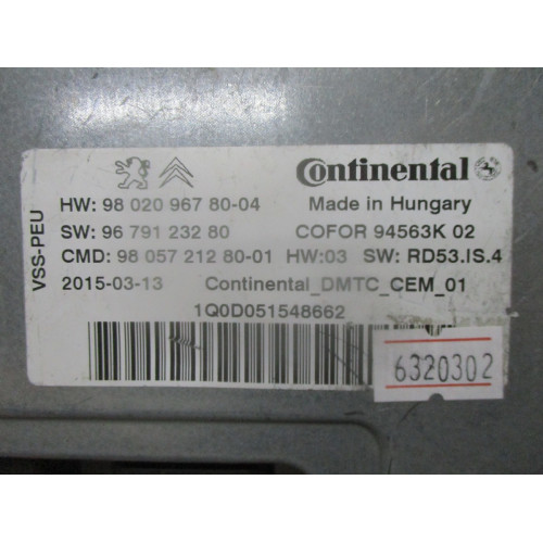 Citroen C4 Start Stop Beyni 9802096780-04 9805721280-01 9679123280