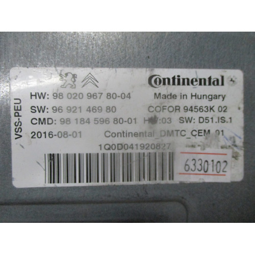Citroen C4 Start Stop Beyni 9802096780-04 9805721280-01 9679123280